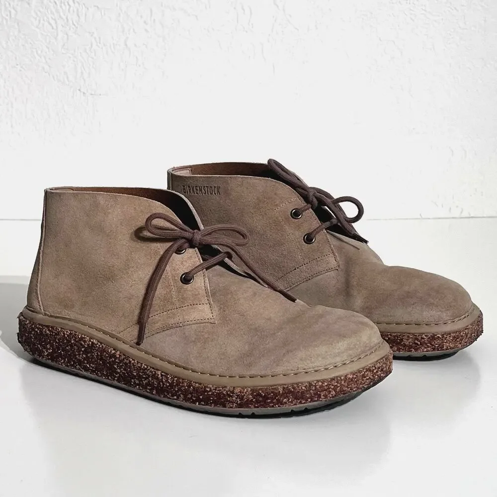 Birkenstock Milton Taupe Suede Chukka Desert Boots Men's 11